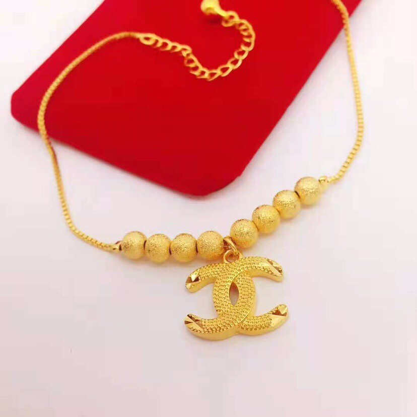 Double C bead anklet,