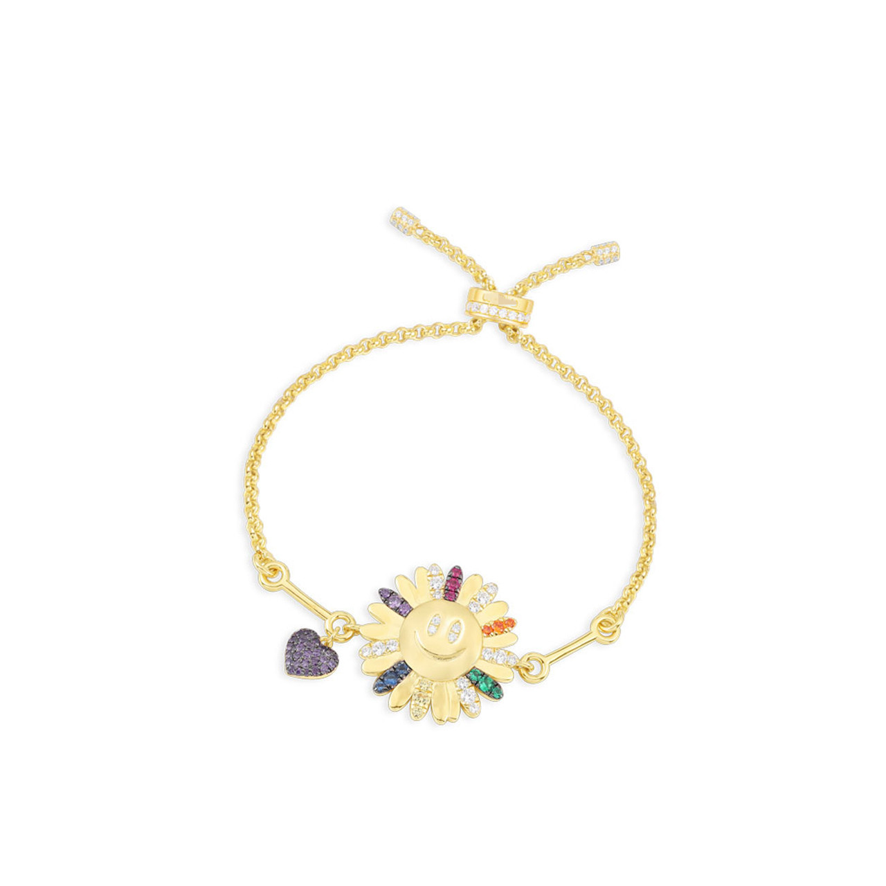 Ins-style colorful smiling face Daisy design wristband Sunflower wristband