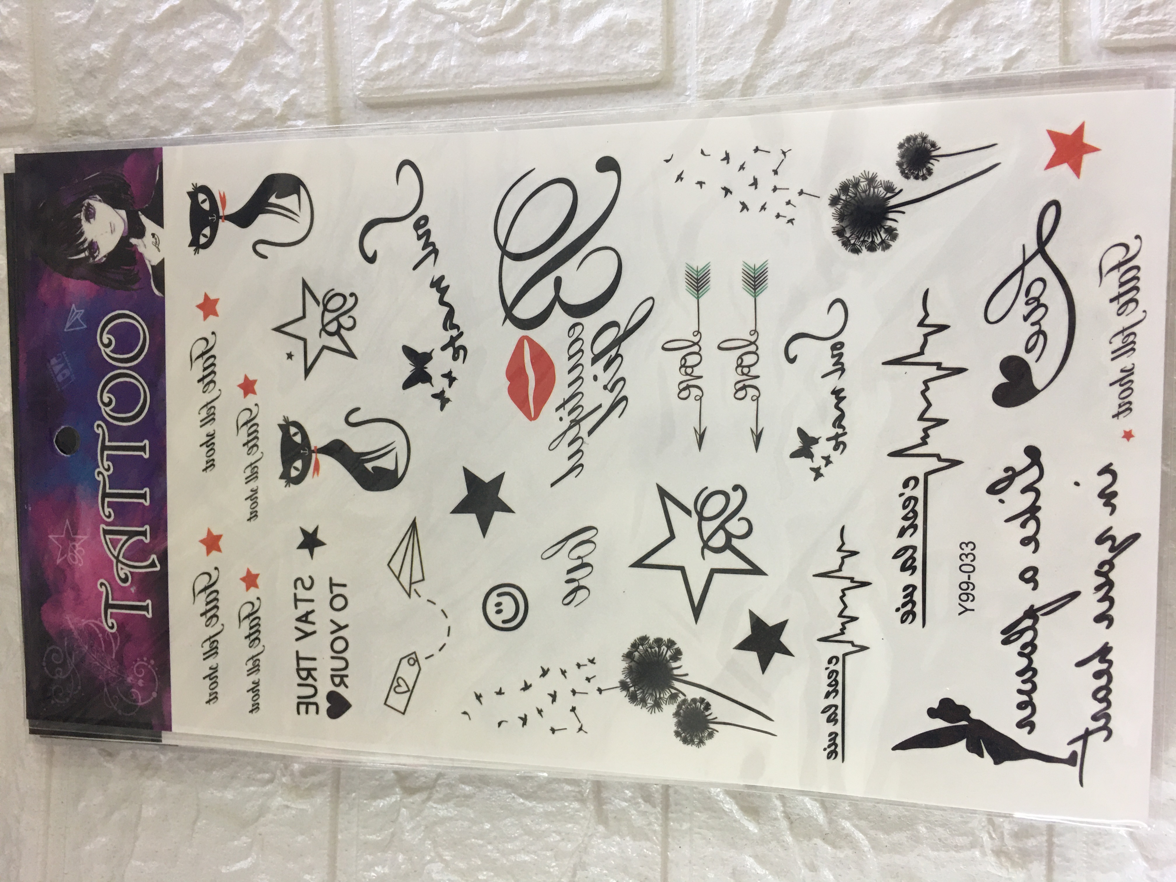 Tattoo sticker -62 details Picture