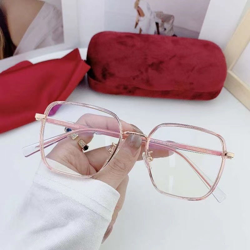 6134大框近视眼镜女韩版有度数可配显瘦防蓝光网上配素颜眼镜框架男产品图