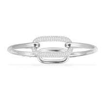 Micro inlaid diamond Apm high version engraved geometric love lock ring buckle bracelet ins woman