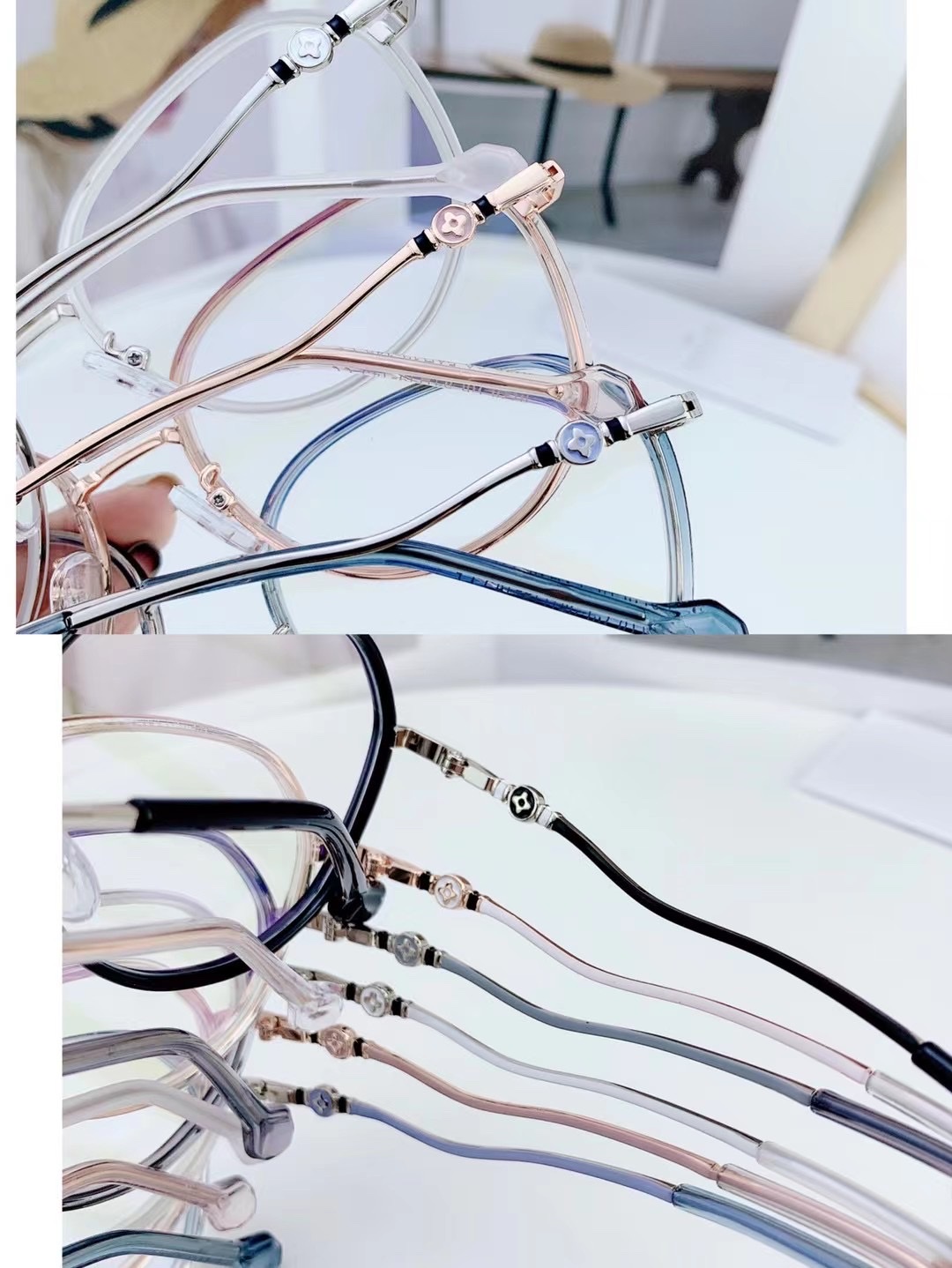 0778 纯钛防蓝光眼镜近视女超轻圆框眼镜框抗疲劳防辐射护目平光镜男详情图4