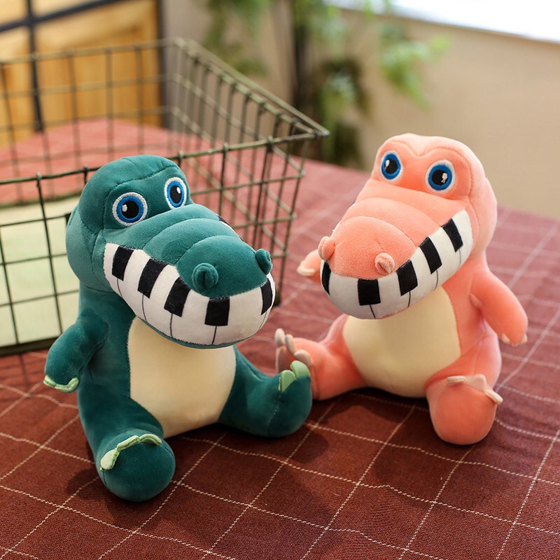 Piano crocodile plush toy claw machine doll Doll boy toy creative comfort doll children gift Wholesale 0801