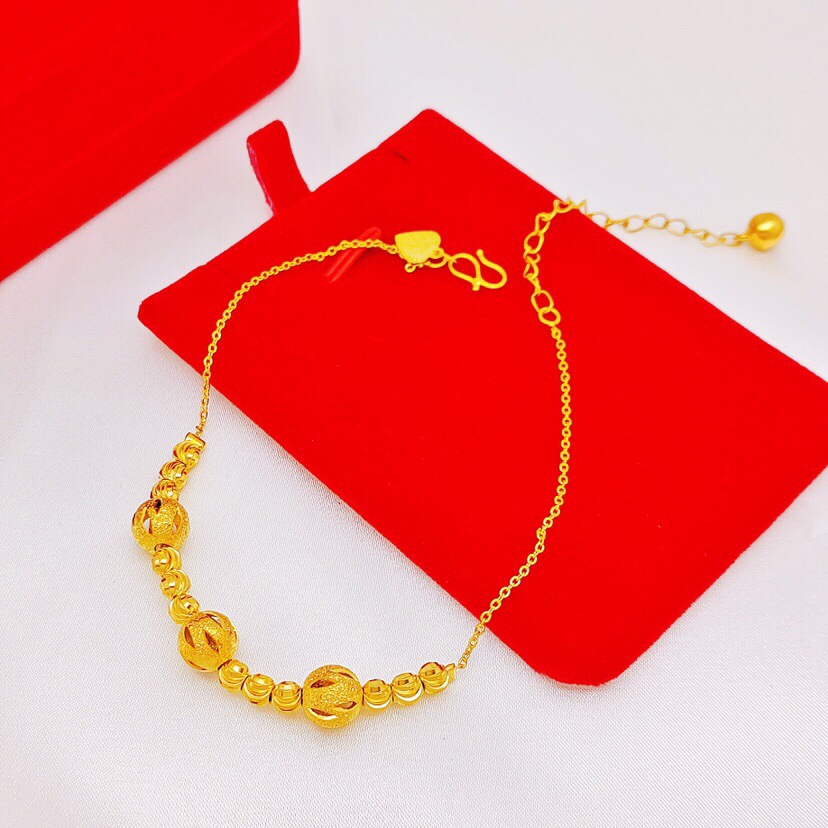 Watermelon bead anklet, a must-have for summer