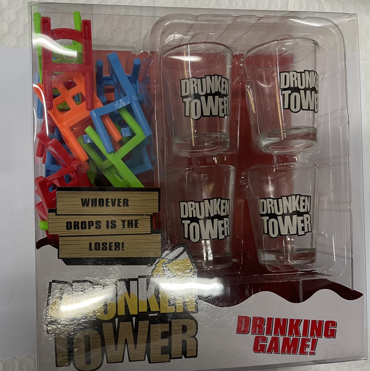 椅子叠叠乐酒杯，酒吧游戏 椅子叠叠乐酒杯，酒吧游戏