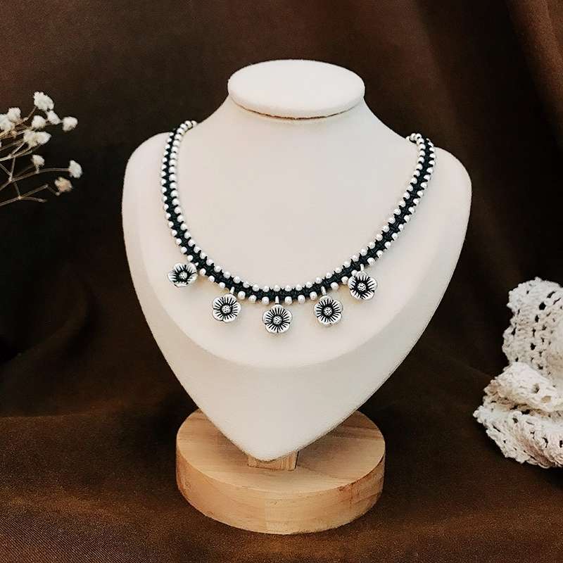 Jingpoli Jewelry KL107 Silver Starry Sky Chain, the latest popular longevity lock bone chain from Daedongmun, South Korea pic 1