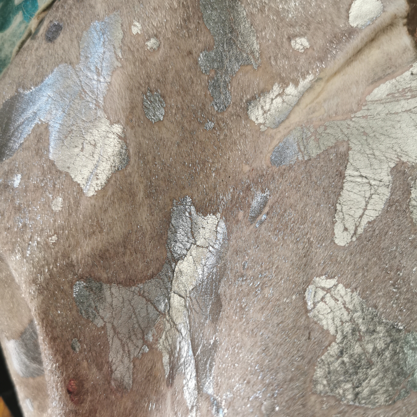 马毛银色烫金乱码