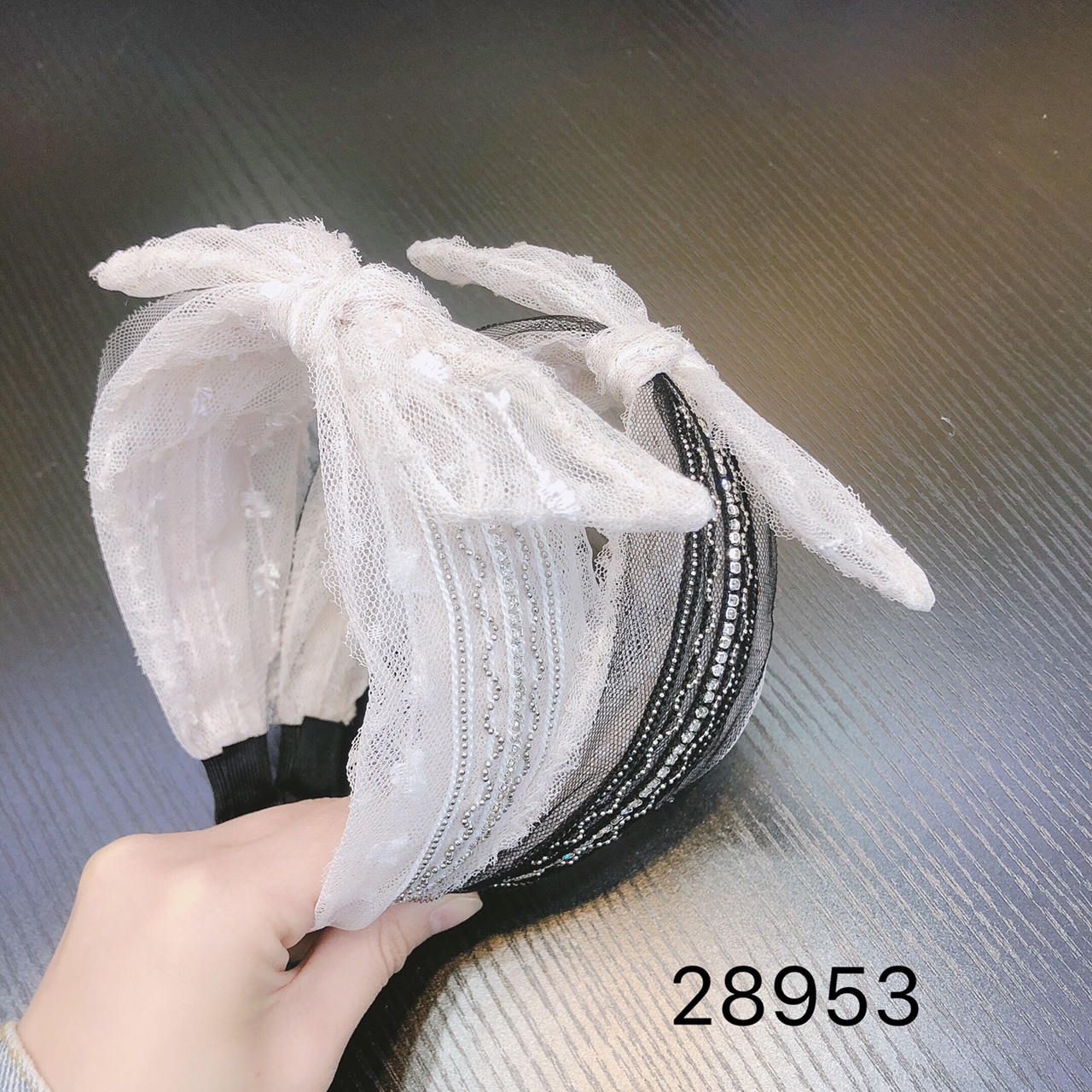 Hot-selling new hair accessories: Fashionable and versatile, simple hair band, elegant hair band, Korean-style hand-knotted fabric hair band, hair band 28953