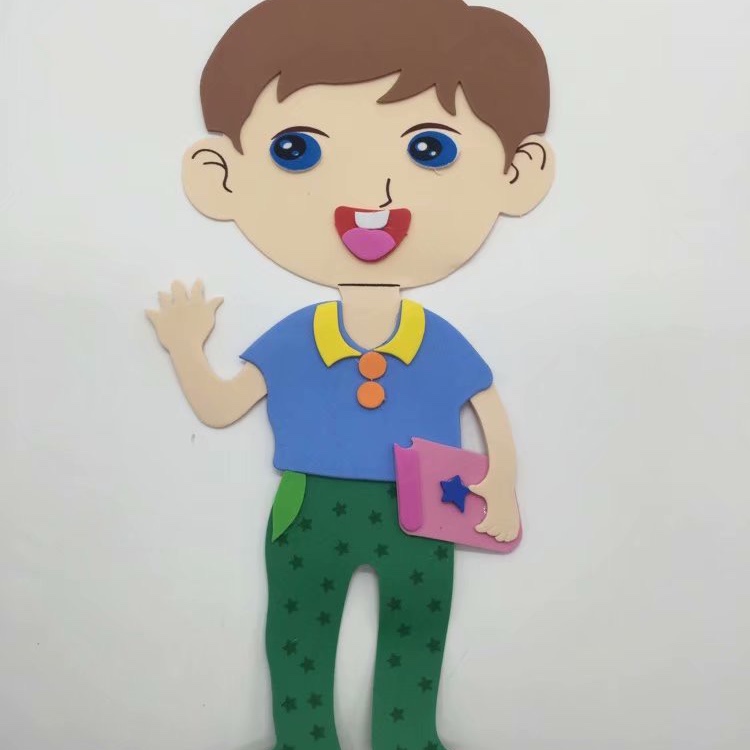 In 2021, wall stickers for boy dolls, classroom blackboard newspapers, study rooms and children's room decorations