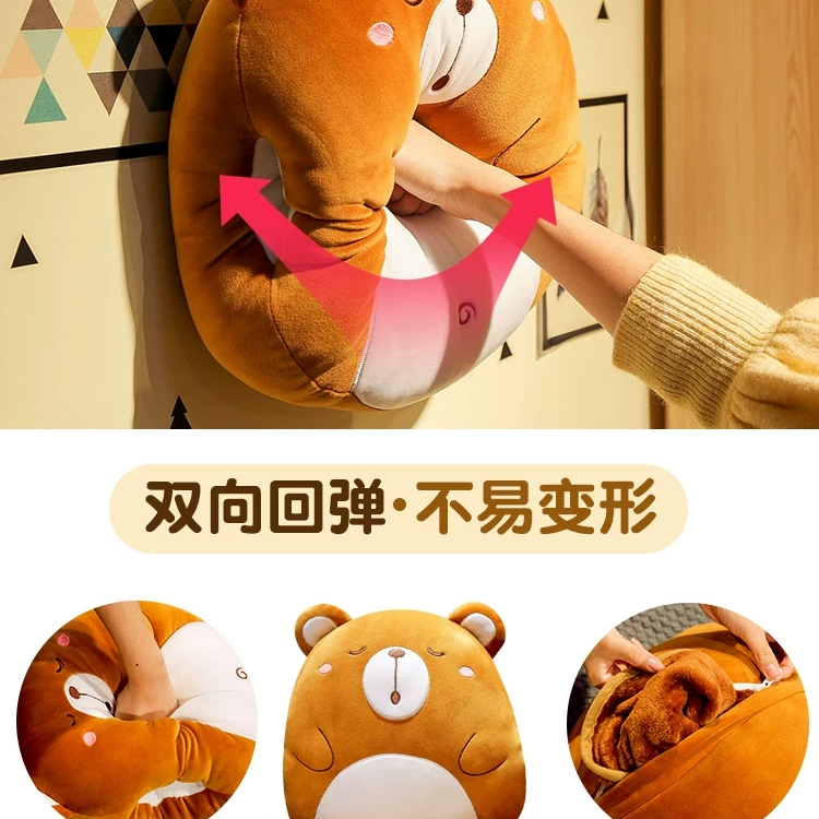 The popular bear pillow cushion sofa, ins pillow, bay window, living room headboard decoration, cute bear