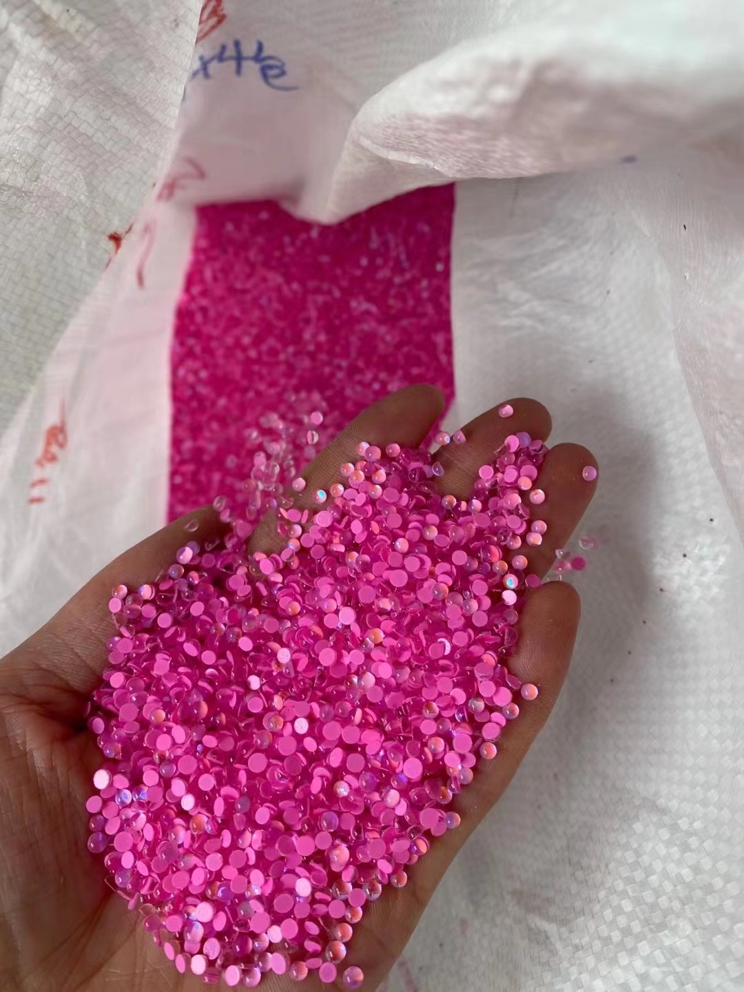 Hot Can Stick Half Round Drill Flat Bottom Drill Wedding Dress Drill Xiuhe Clothing Diy Boutique Drill Fish Eye Drill Mermaid Beads Specification drawing