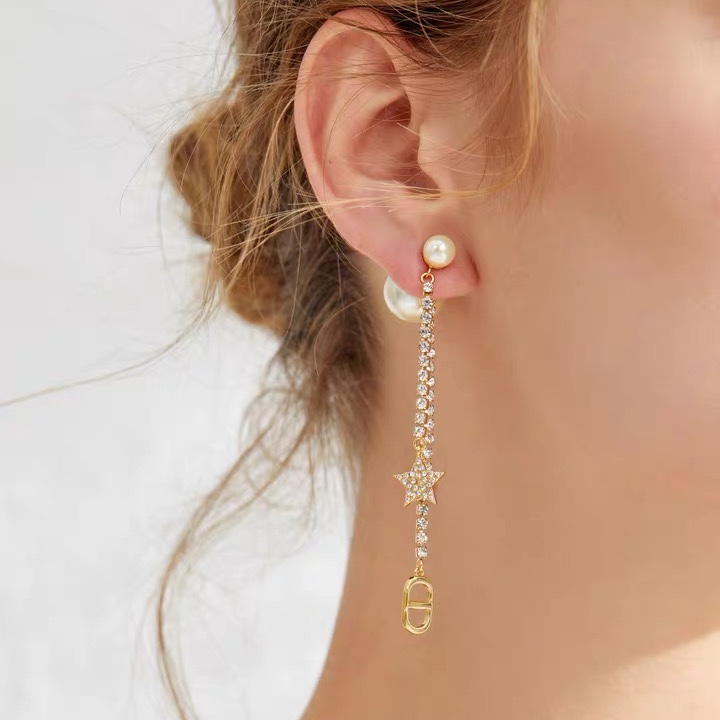 Front and back pearl earrings