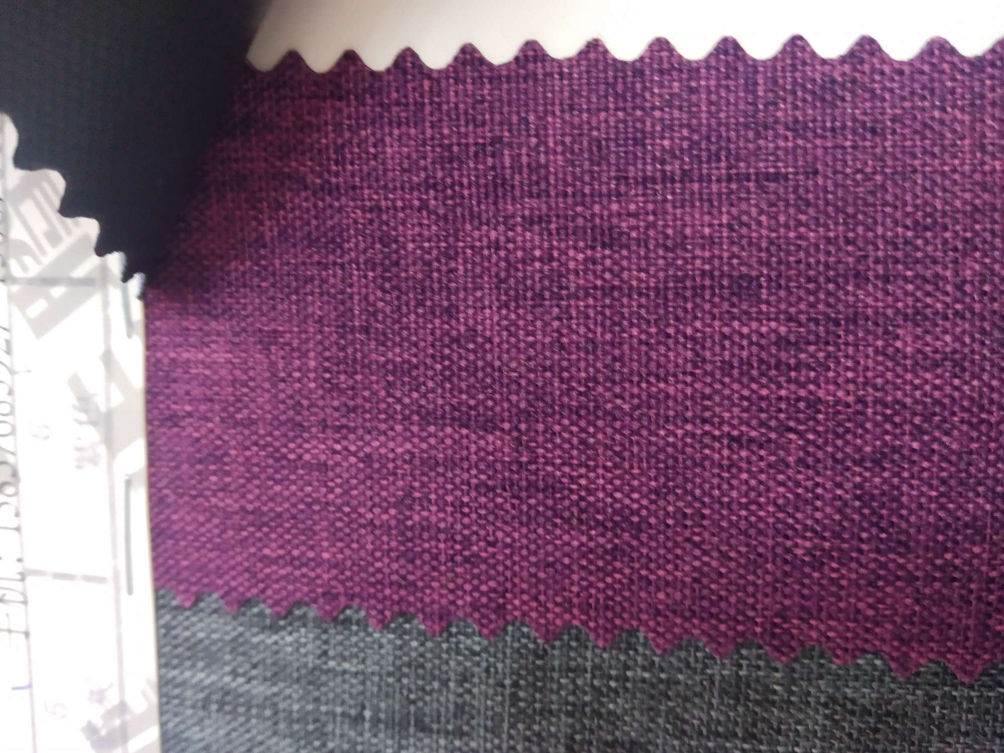 TY-- 047 RPET recycled 300'D matte pvc 6# purple details Picture