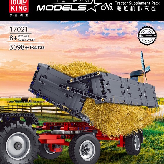17021 tractor upgrade supplement set of box 4in1, 3098PCS