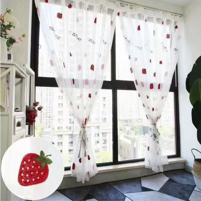 Small Fresh Nordic Series Small Strawberry Window Screen Specification drawing
