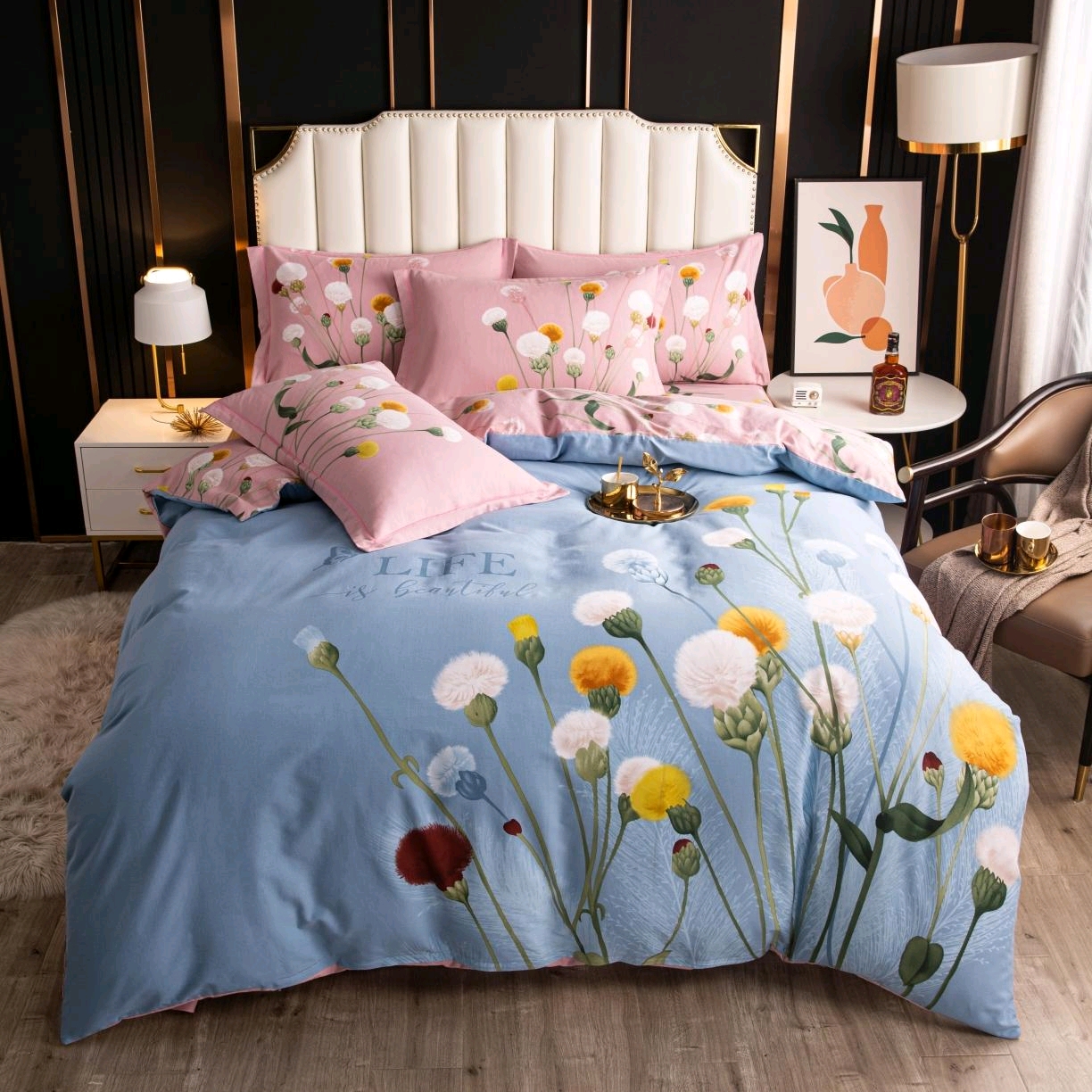 New printed cotton wool four-piece set 22