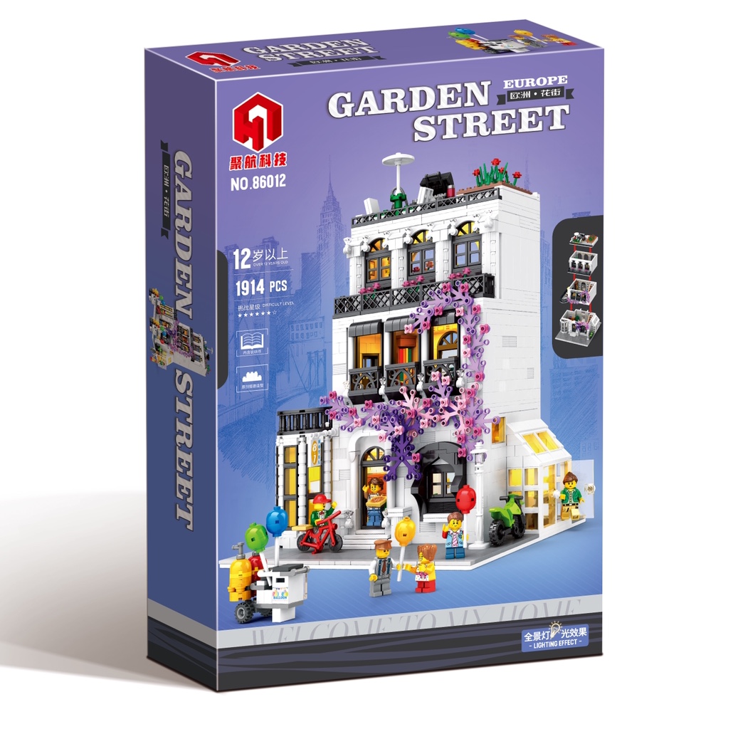 86012 European Flower Street (1914pcs)