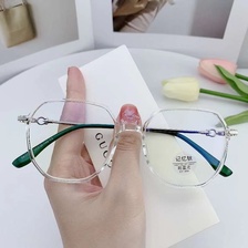 0832 大框近视眼镜女韩版有度数可配显瘦防蓝光网上配素颜眼镜框架男