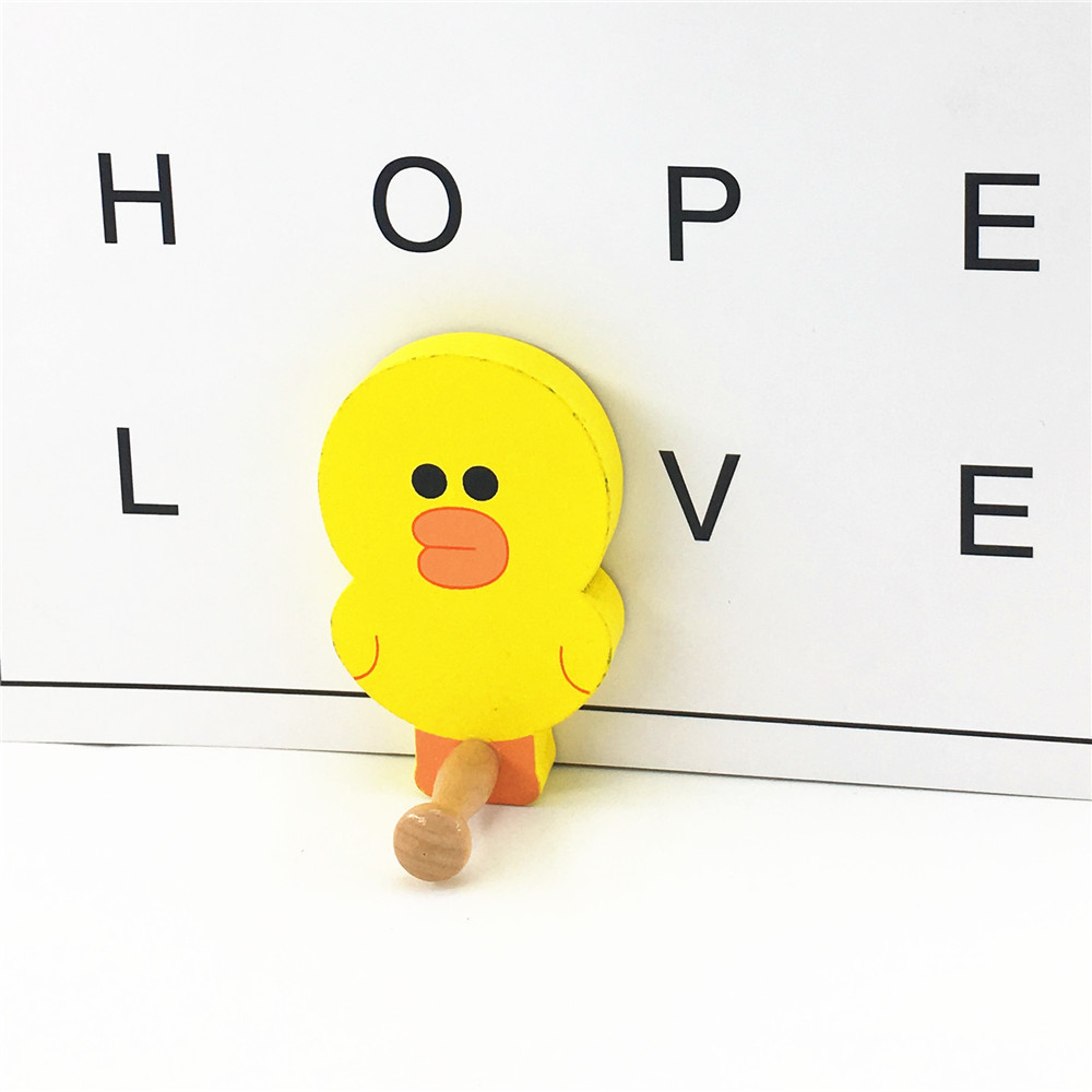 木质卡通粘钩长颈鹿粘钩环保强力无痕粘钩儿童房装饰挂钩详情图9