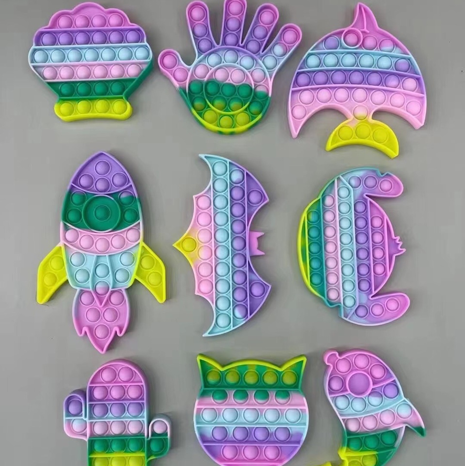 灭鼠先锋 益智玩具 硅胶泡泡 减压神器 马卡龙火箭