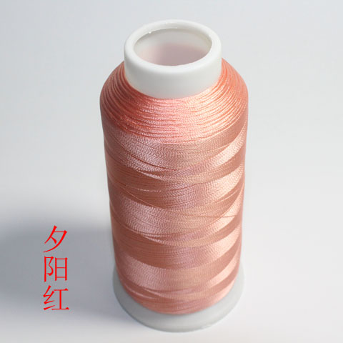 120D人造丝双股4000米绿色环保电脑绣花线手工DIY流苏穗子细丝线63