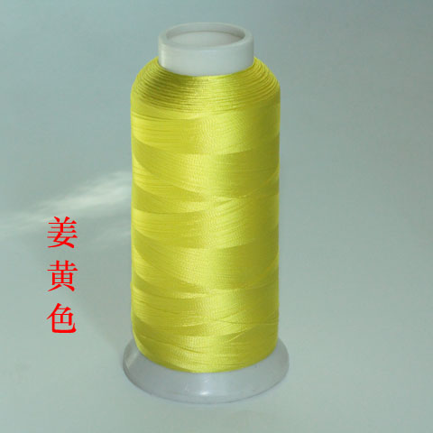 120D人造丝双股4000米绿色环保电脑绣花线手工DIY流苏穗子细丝线65