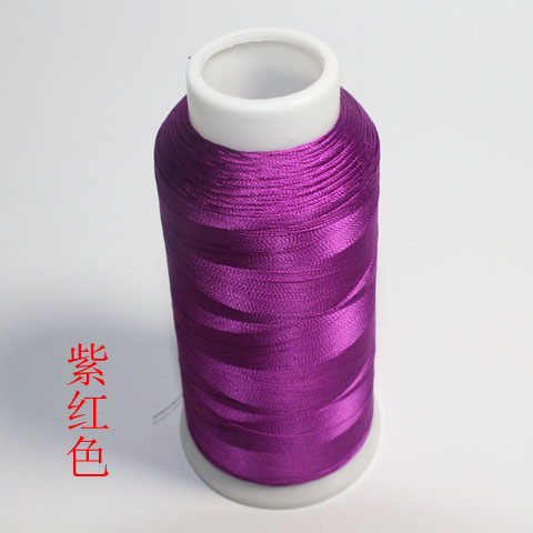 120D人造丝双股4000米绿色环保电脑绣花线手工DIY流苏穗子细丝线68