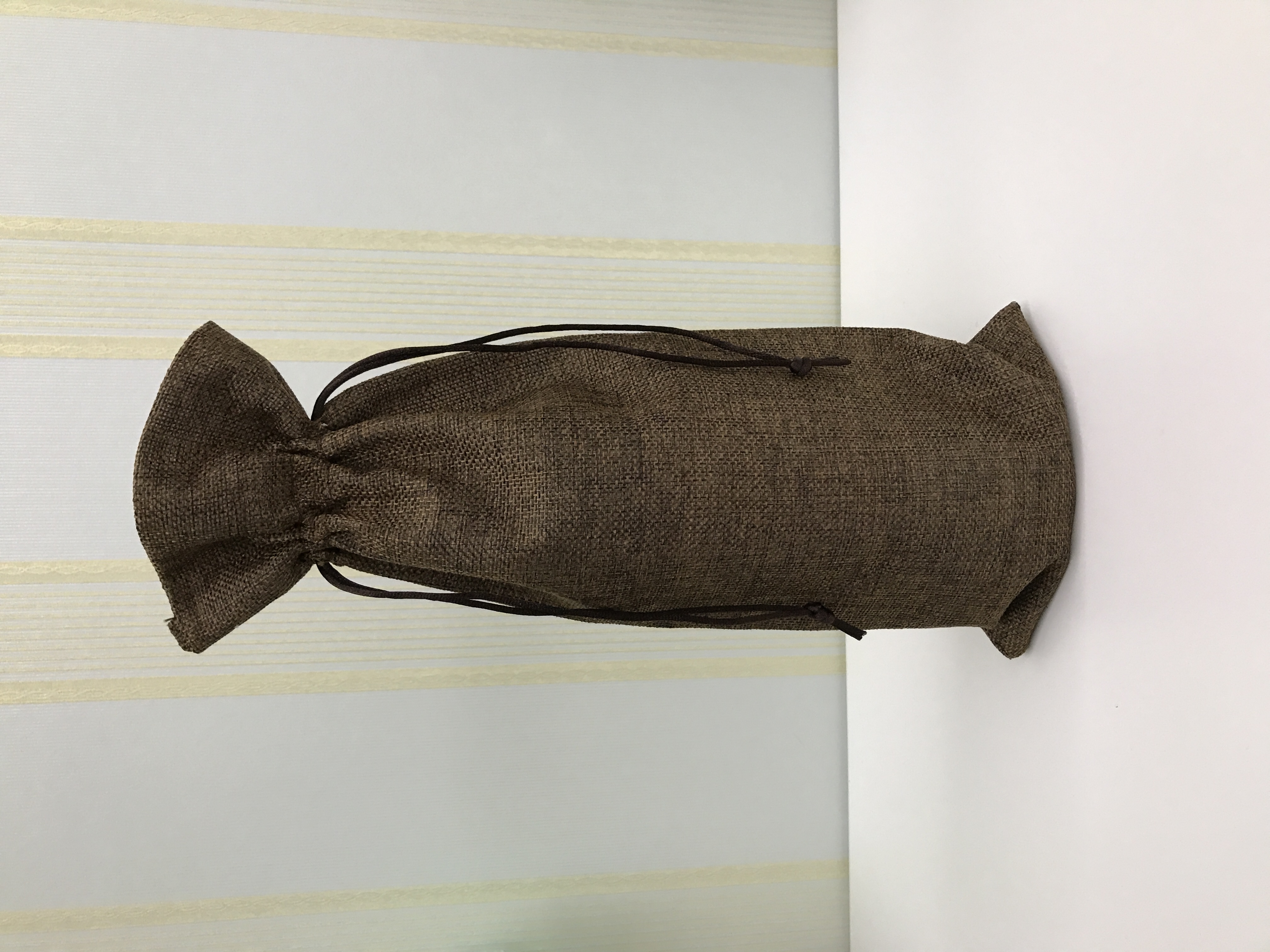 丹承新款麻布酒瓶袋 葡萄酒包装收纳袋子红酒防尘收藏束口礼品袋颜色多可定做自选可定制logo详情图3