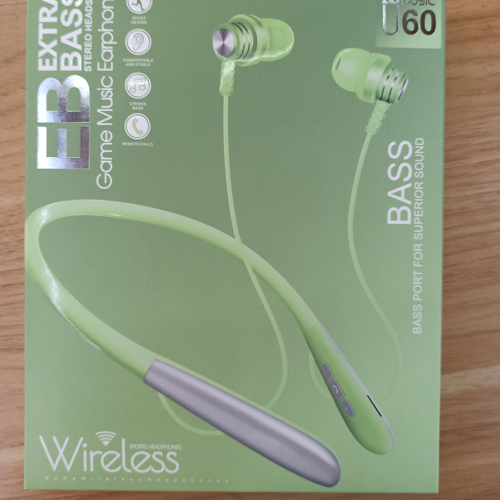 Wireless Bluetooth neck heavy bass sports headphones