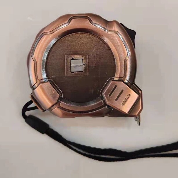 Copper-plated steel tape measure with iron core, factory direct sales, complete specifications of hardware tools, complete packaging