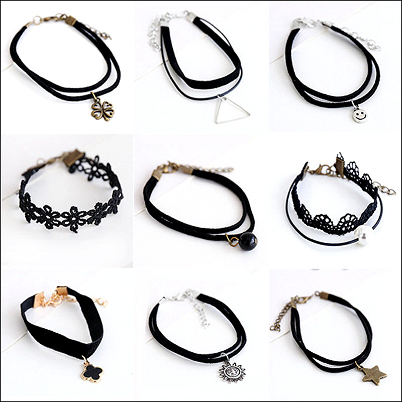 FLY880 popular female choker necklace, collarbone chain, neck accessory, neck strap, neck chain, neck chain, lace short necklace detail image 8