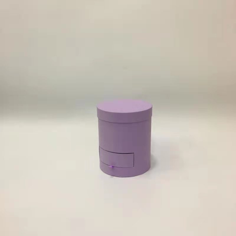 外贸直供紫色圆筒礼盒礼品盒节日礼品包装盒