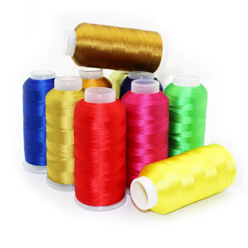 120D Rayon double strand 4000 m green computer embroidery thread Handmade DIY tassel fringe fine silk thread 60