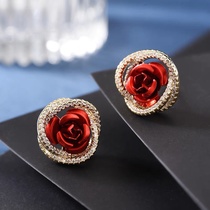 Love rose personality design temperament socialite bride must earrings