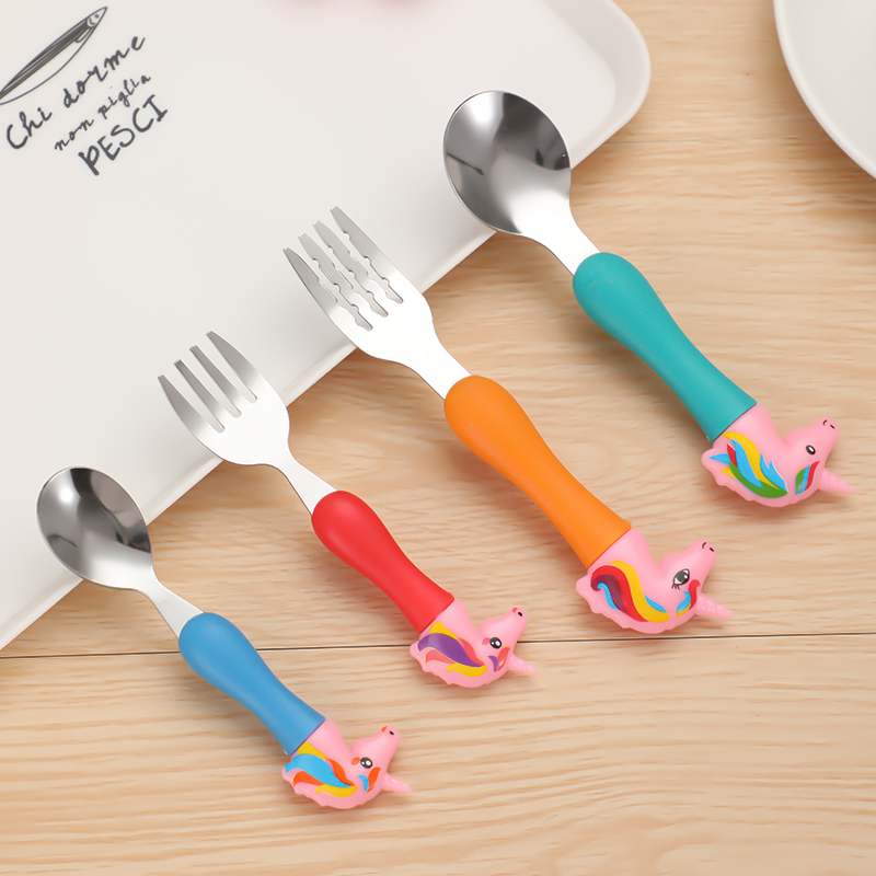 Spoon fork spoon cute export unicorn cutlery set box