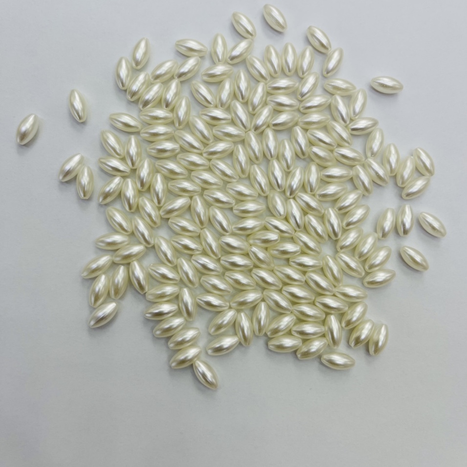 珍珠米珠3*6 4*8 6*12 米珠 diy配件穿珠