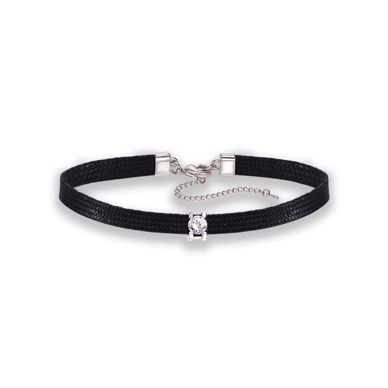 FLY842 Korean choker Necklace Women's Black rope small fresh collarbone chain Short neck with black choker collar collar neck accessory