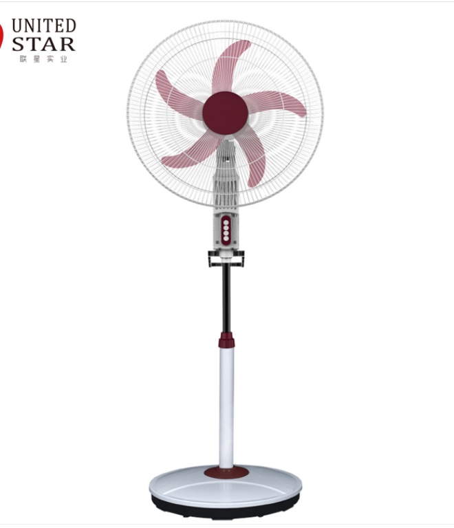 OEM customized lithium battery charging floor fan, circular base, 12V DC oscillating household floor-standing fan detail image 8