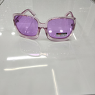 墨镜太阳镜外贸时尚新品彩色镜框女款粉红色66