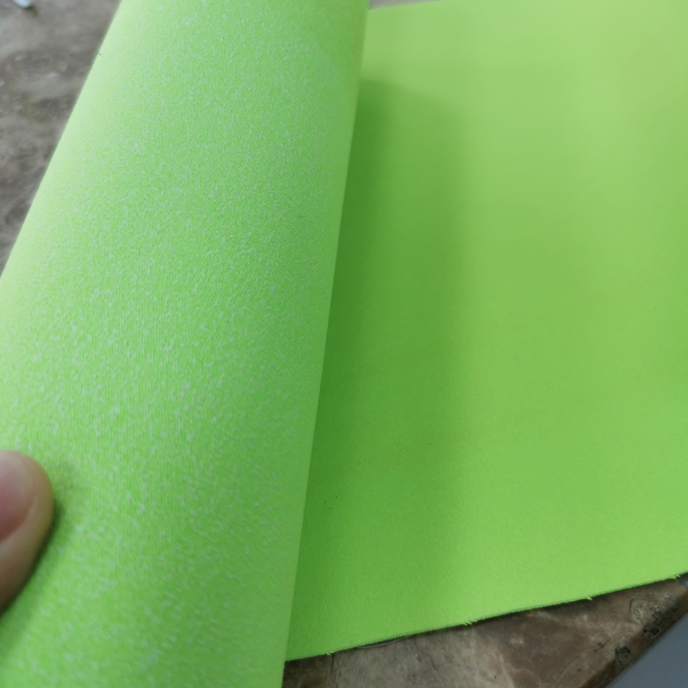 Colored breathable leather