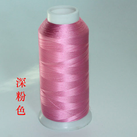 120D人造丝双股4000米绿色环保电脑绣花线手工DIY流苏穗子细丝线66