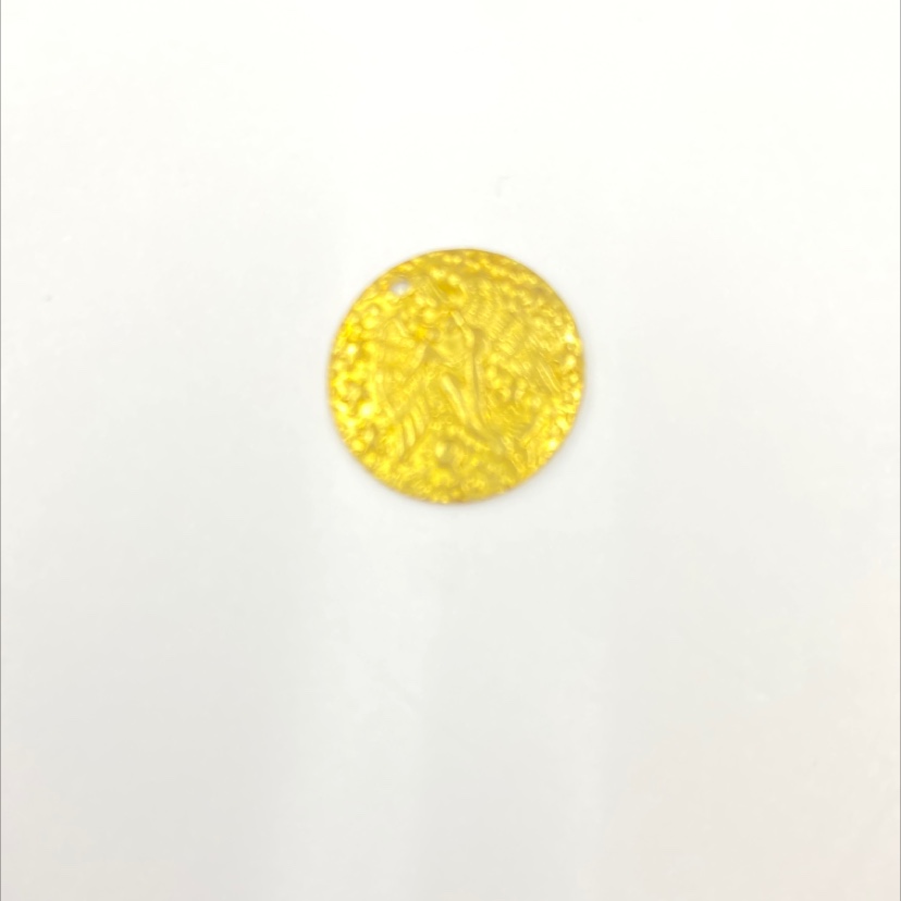 One hole of human head coin