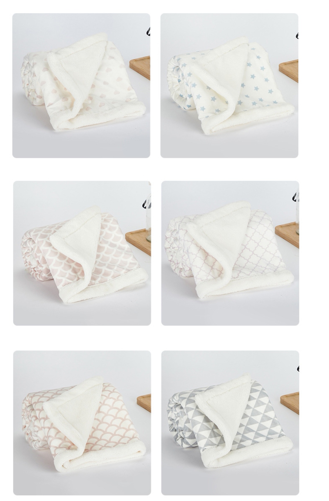 Double-layer thickened blanket for nap, baby and children's kindergarten, velvet + soft cotton fleece detail image 9