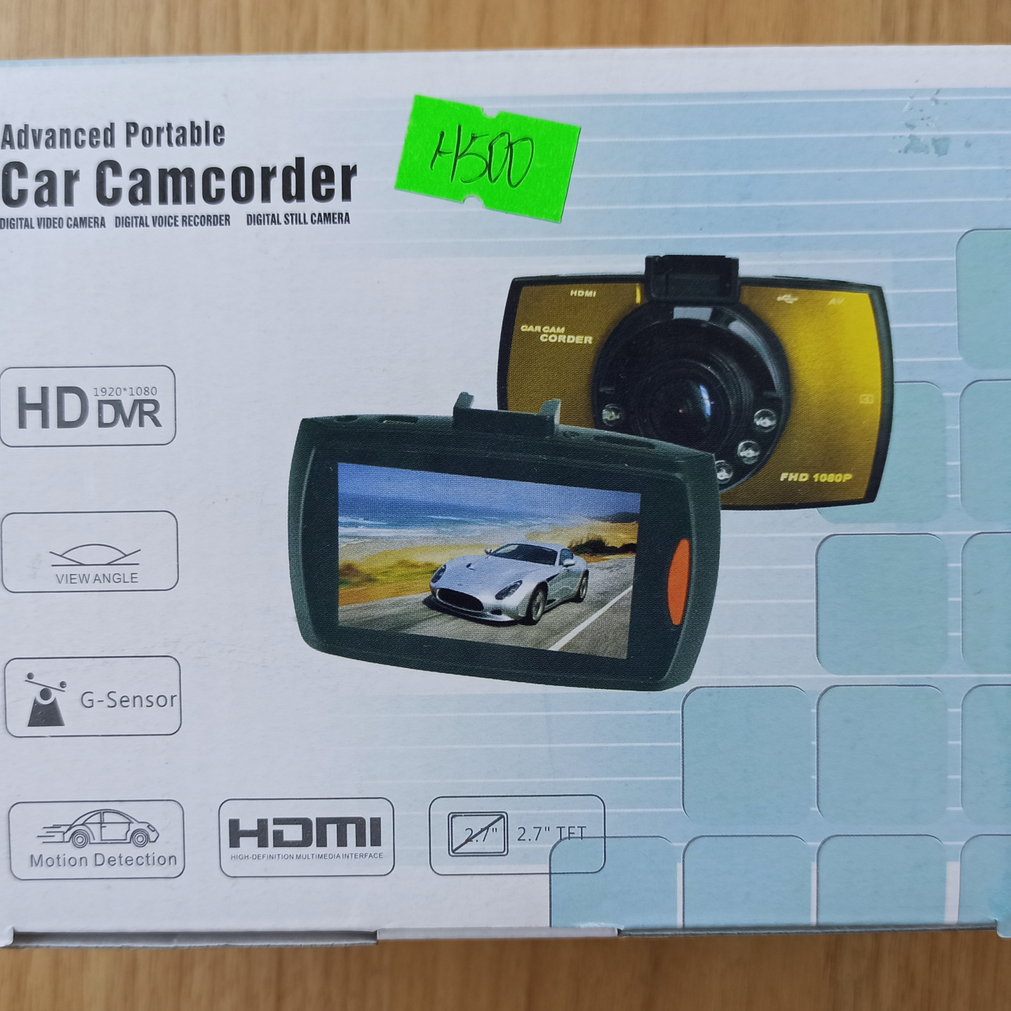 Car tachograph 1080P single lens loop video mini car small machine suction cup type model
