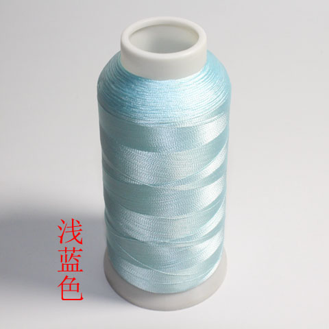 120D人造丝双股4000米绿色环保电脑绣花线手工DIY流苏穗子细丝线76