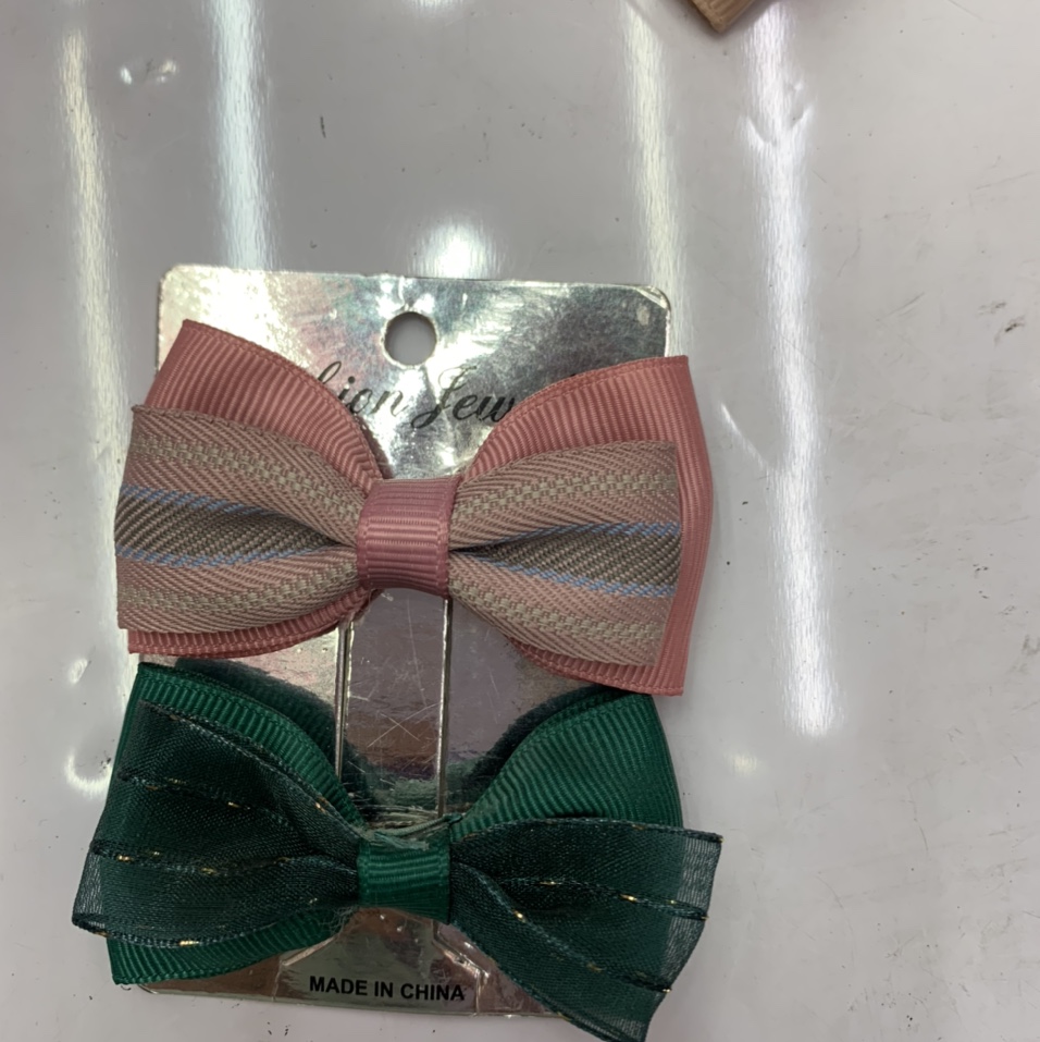 2021 new Korean version of fashion network
Korean bow mix mix color pair clip 4