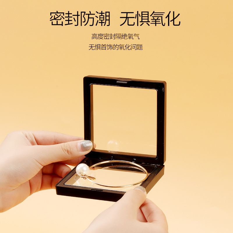 Weiwen Display jewelry stand, transparent display box, floating box, bracelet, bangles, jade display, jewelry display stand Specification image