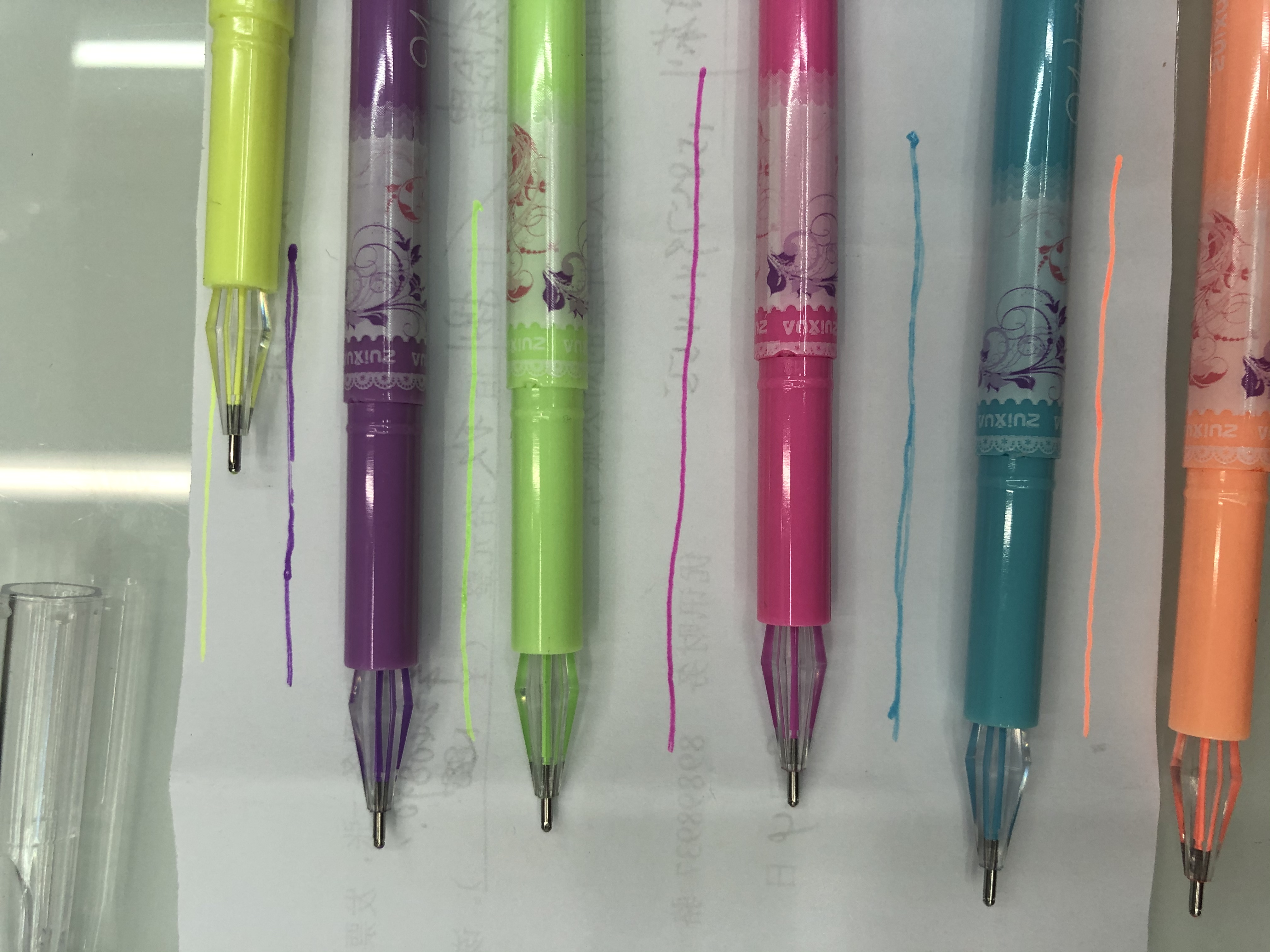 2015-12 Diamond Colored Gel Pen Item Picture
