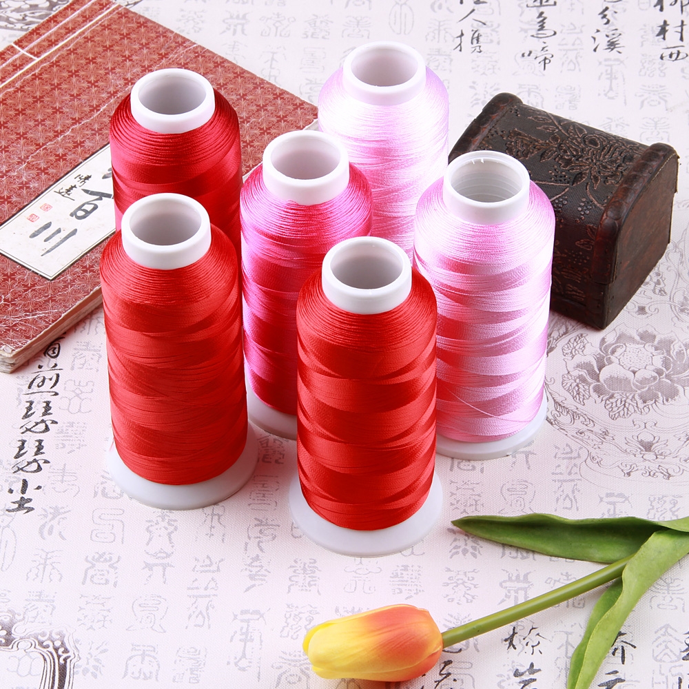 120D Rayon Computer embroidery thread Embroidery thread handmade extra fine soft smooth tassel silk thread 21