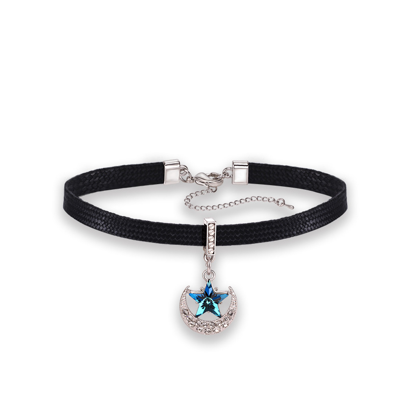 FLY841 Korean choker Necklace Women's Black rope small fresh collarbone chain Short neck with black choker collar collar Neck accessory